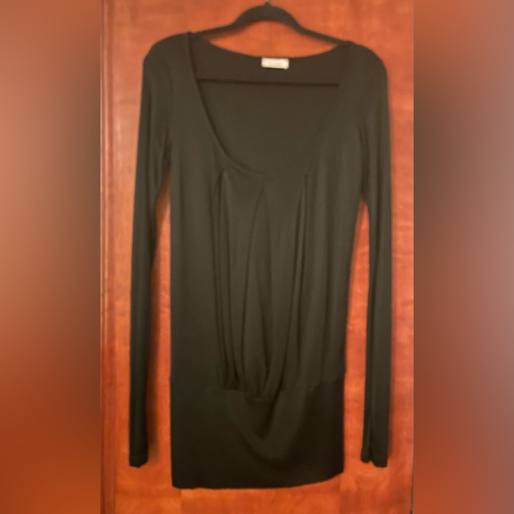 Pinko L/S black viscose tunic